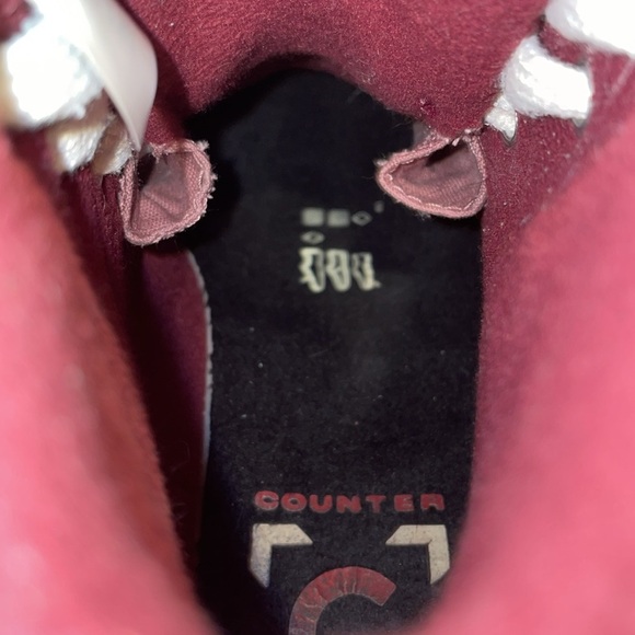 Converse Women's Berkshire Hi Top Dark Beetroot/Saddle/Egret A00914C. Size 7 - Picture 14 of 15